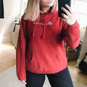 red billabong beach hoodie